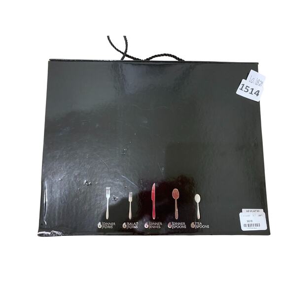 30 Piece Appetit Flatware Set, Silver, Modern Stainless Steel Cutlery - Picture 4 of 4